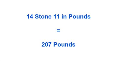 11 half stone in pounds|14 stone 11 in lbs.